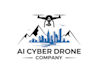 do aesthetic beautiful cyber drone logo design