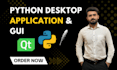 develop desktop apps with python using tkinter , pyqt5
