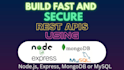 build backend restful api using nodejs, express, mongodb, or mysql