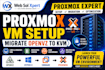 setup proxmox dedicated server migrate vm from openvz to kvm vps virtual machine