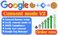 implement google consent mode v2 and gdpr cookie banner setup