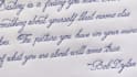 handwrite and mail personalized notes with elegant calligraphy