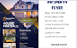 create real estate property flyer