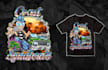 make tshirt design illustration with hiphop style