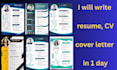 write standout resume cover letter and cv in a day