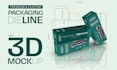 create custom packaging dieline, box, label die cut design
