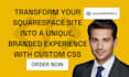customize your squarespace website design with CSS for stunning, unique design