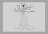 create a digital line art style illustration based on your request