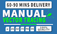 vector trace, redraw logo, recreate png to vector file