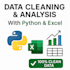 clean,analyze and visualize your data  using python or excel