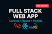 create laravel react mysql full stack application