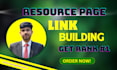 build powerful backlinks using resource page link building techniques