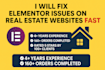 fix elementor issues for real estate wordpress websites
