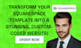 modify squarespace templates with custom code for unique and branded design