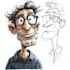 draw cartoon caricature potrait from your picture