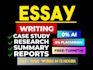 do urgent essay writing as an essay writer, case study, research summary, paper