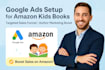 promote amazon children book, setup facebook ads campaign, amazon book marketing