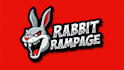 design original rabbit rampage mascot logo with express delivery