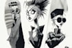 draw simple black and white illustration