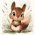 make cute animal illustration