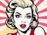 draw a retro pop art roy lichtenstein style