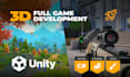 develop a complete 3d game in unity