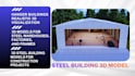 design steel building plans and realistic 3d models