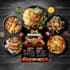 design food flyers, posters and menu cards