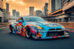 draw a car wrap, racing car wrap, livery car wrap design