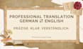 translate your german or english text