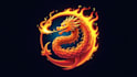 design an awesome dragon fire mascot logo with express delivery
