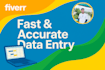 do fast and accurate data entry