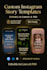 design luxury instagram story templates