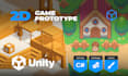 develop a prototype 2d in unity
