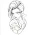 tattoo illustration anime style in lines