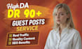 provide dr 90 dofollow guest post contextual backlinks
