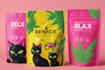 draw cartoon cannabis packaging label design