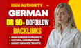 provide dr 90 dofollow german backlinks