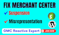 fix google merchant center misrepresentation