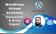 be your wordpress website manager and virtual assistant