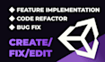 prototype, refactor, or debug your unity game