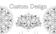 design custom vector mandala, fine line art, tattoo