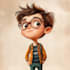 design a 2d cartoon character