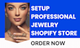 setup a professional jewelry shopify store