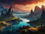 make stunning fantasy landscapes, fast