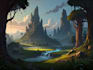 create concept art, fantasy landscapes, background scenes