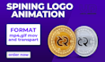 create rotating ,spinning logo animation and intro outro videos