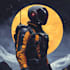 draw it a sci fi robot concept art in unique style