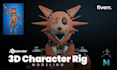model 3d game character rigging in blender, maya, zbrush