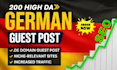 build 200 premium dofollow dr 90 german guest post backlinks
